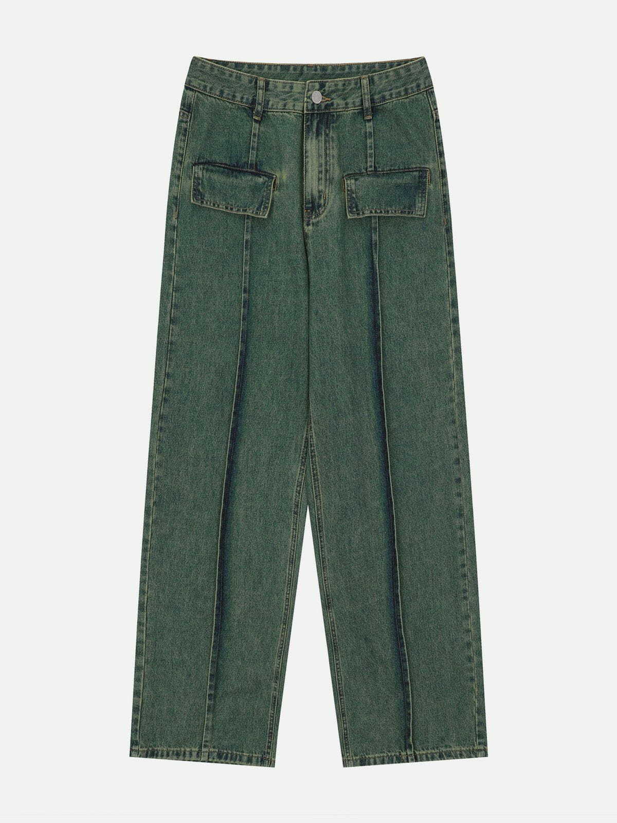 vintage washed lines design jeans urban vintage washed denim retro & edgy fashion 6225