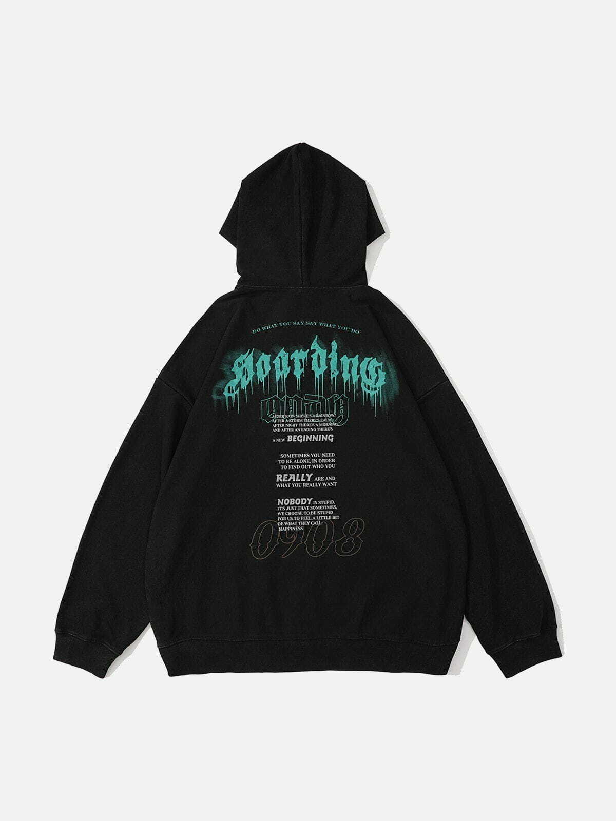 washed chronofossil print hoodie edgy streetwear 6534