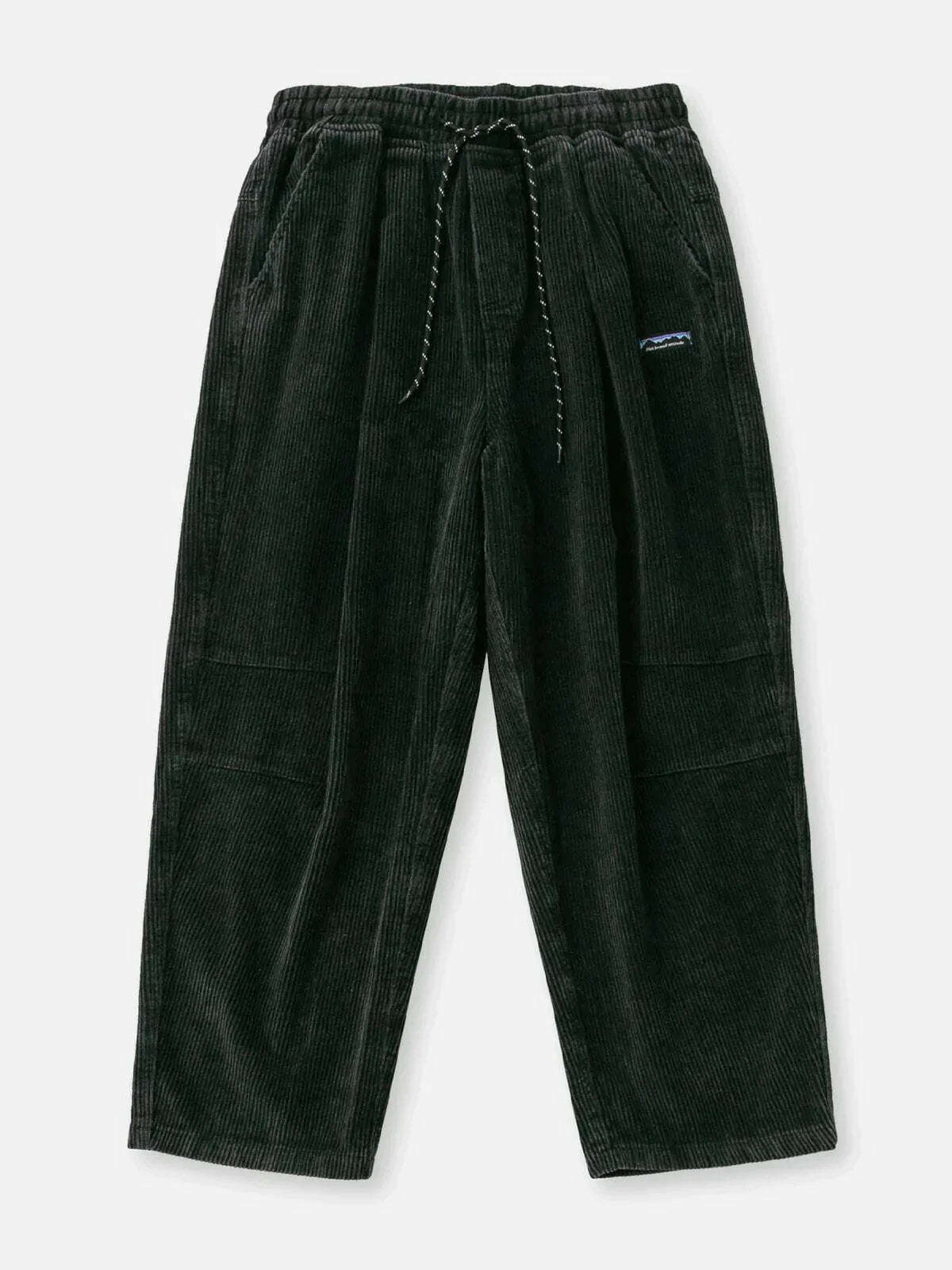 washed corduroy pants retro streetwear essential 3477