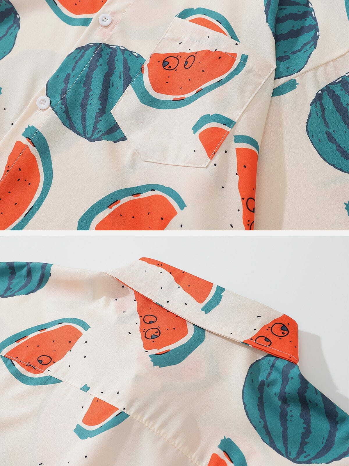 watermelon print longsleeved shirt vibrant y2k streetwear essential 3429