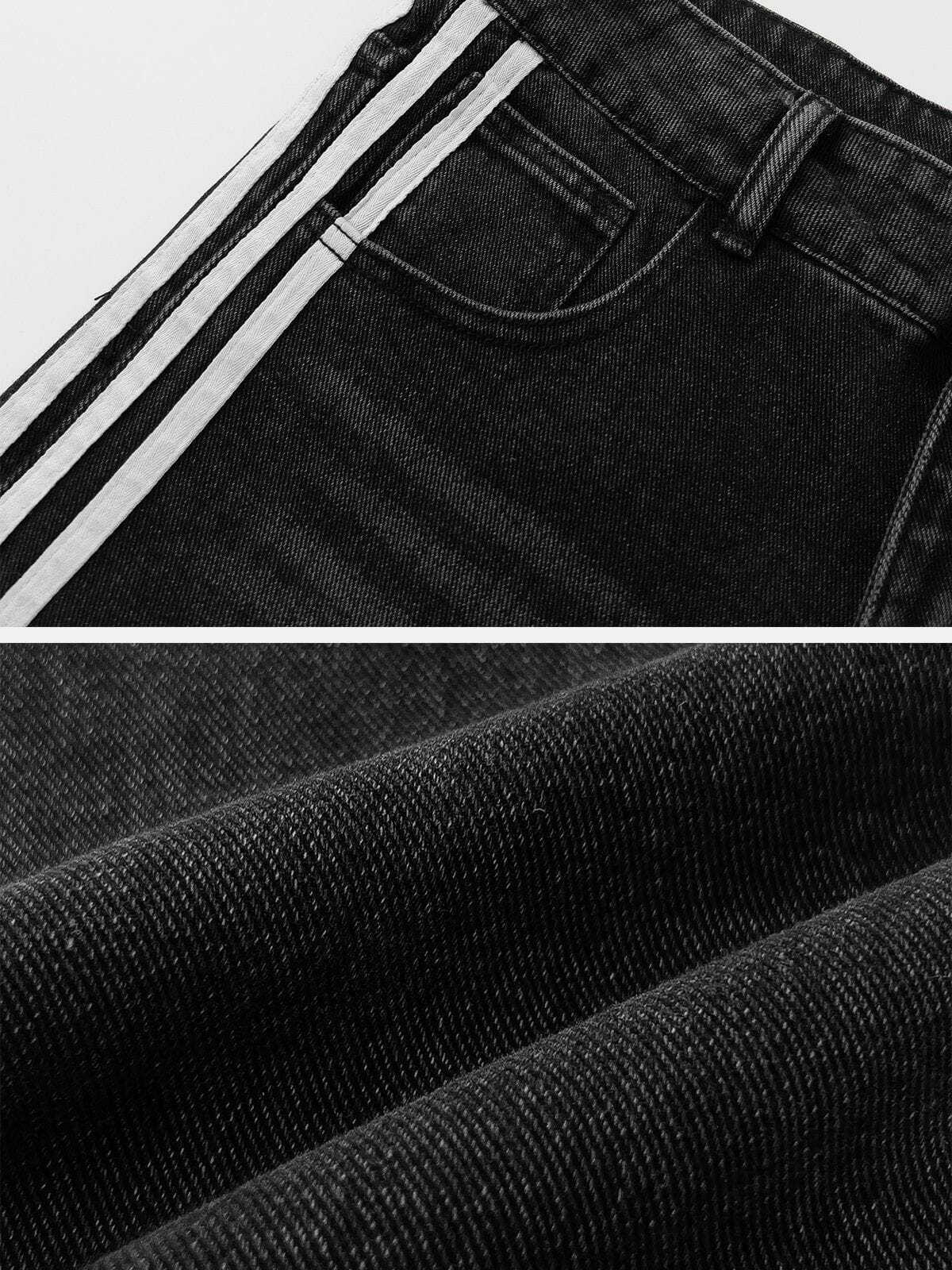 waterwash side stripes jeans edgy urban denim 1144