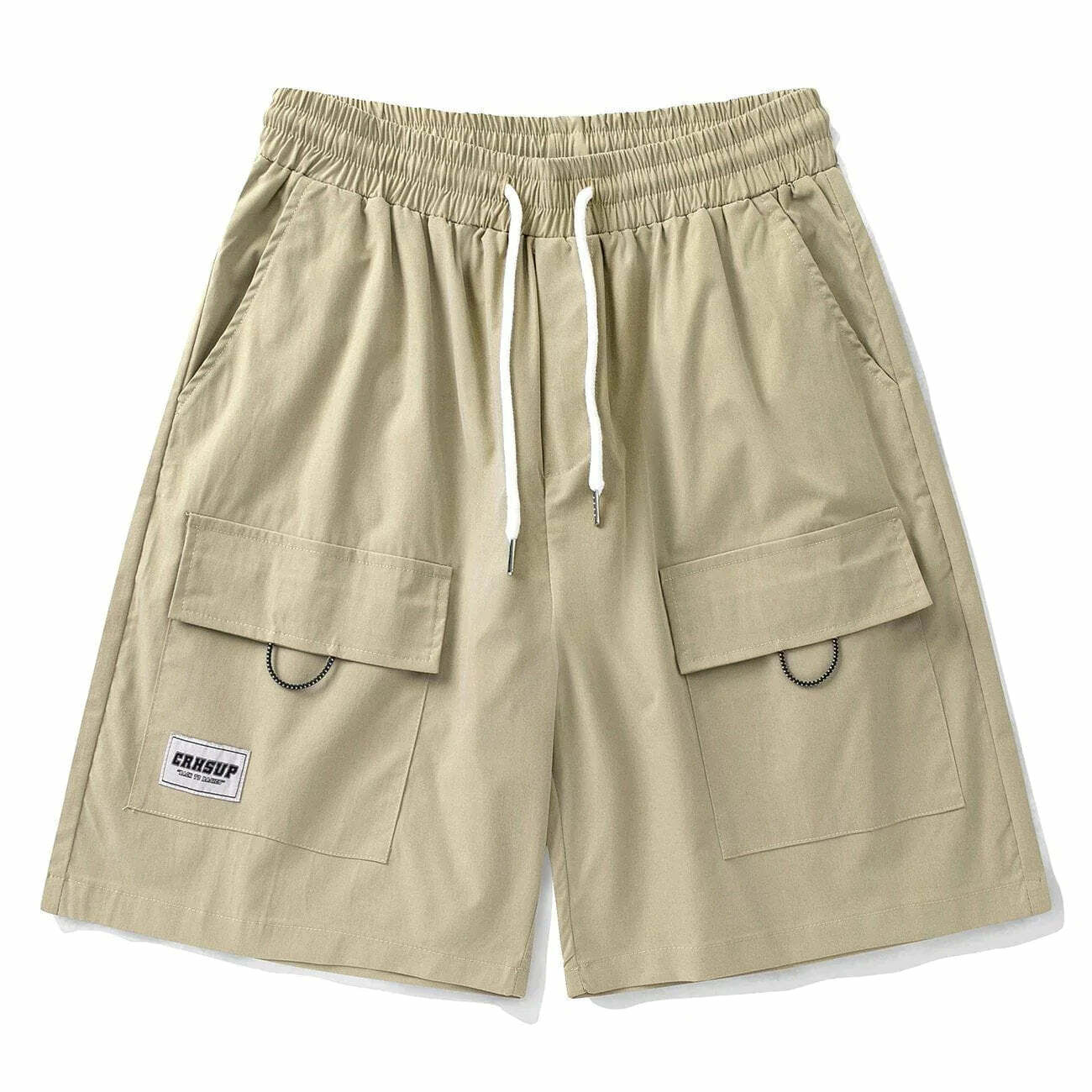 y2k drawstring pocket shorts urban & edgy streetwear 3595