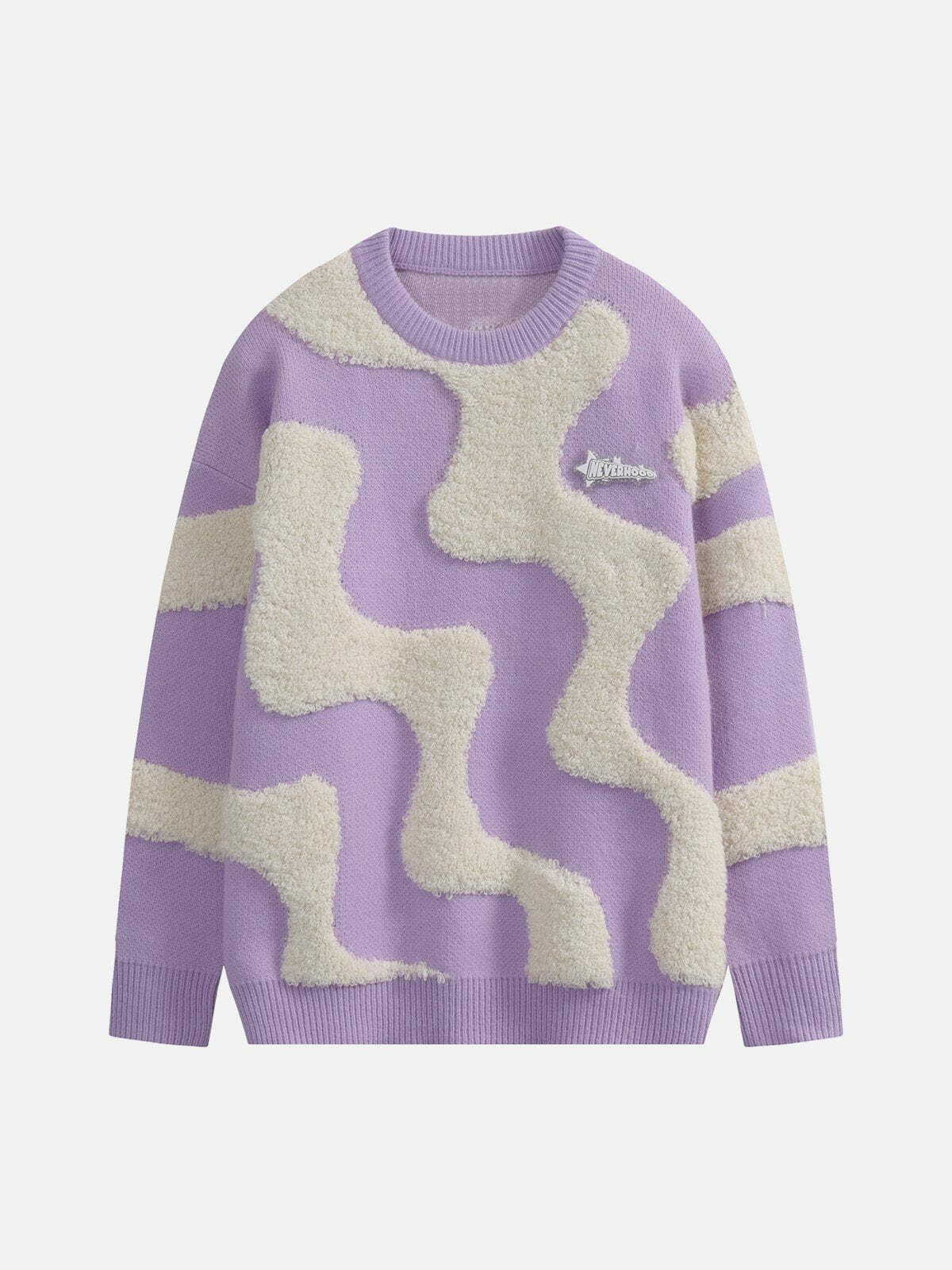 y2k flocking sweater edgy design & retro vibes 7052