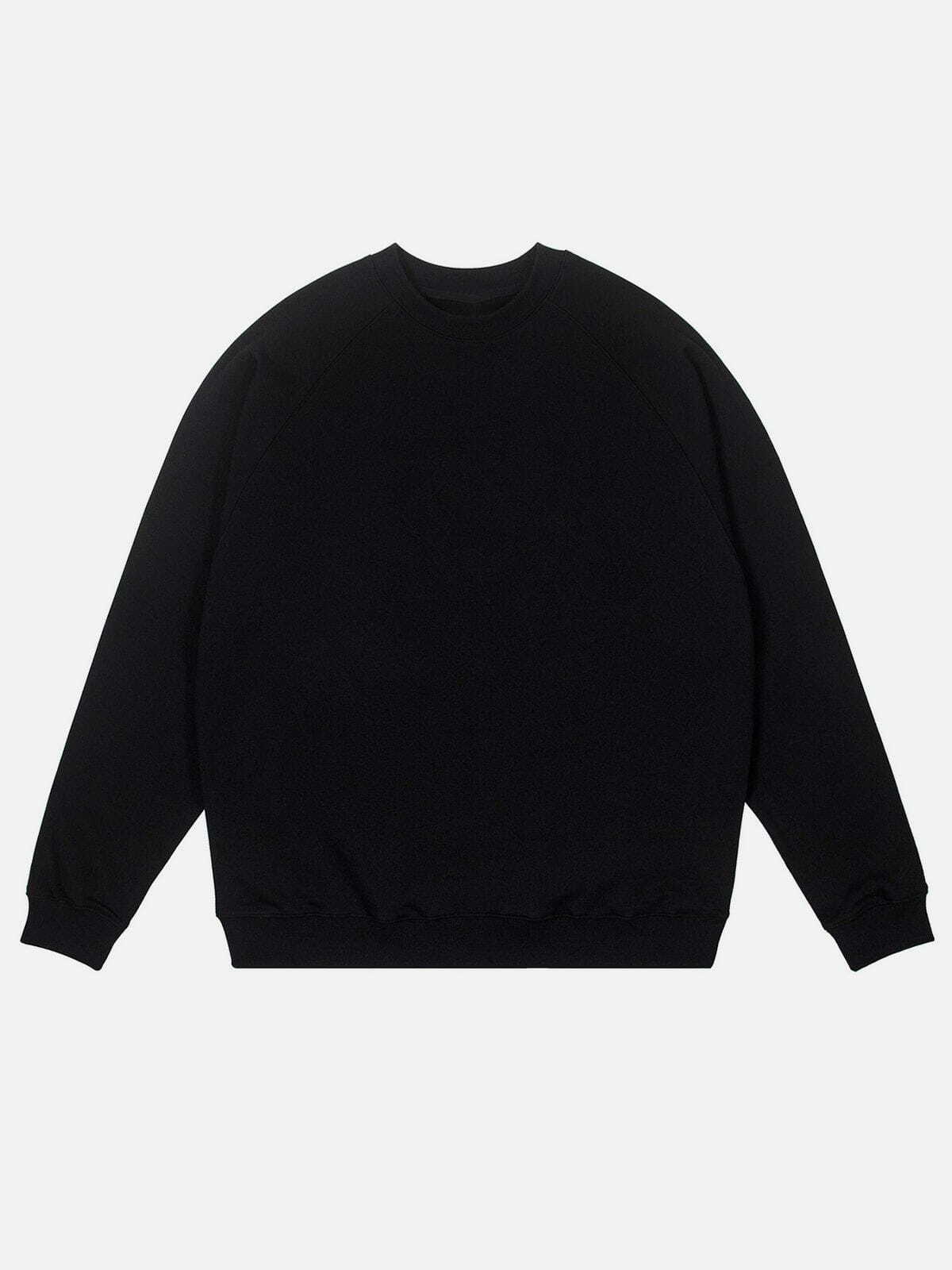 y2k loose raglan neck sweatshirt streetwear essential 8428