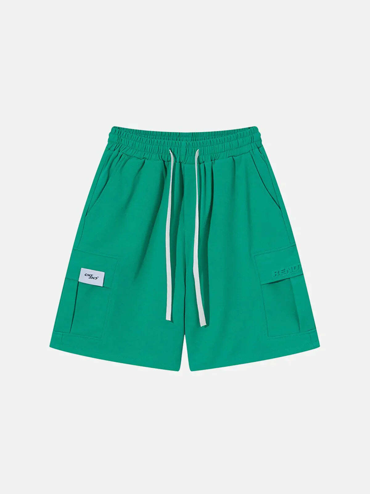 y2k mesh pocket shorts urban & edgy streetwear 8370