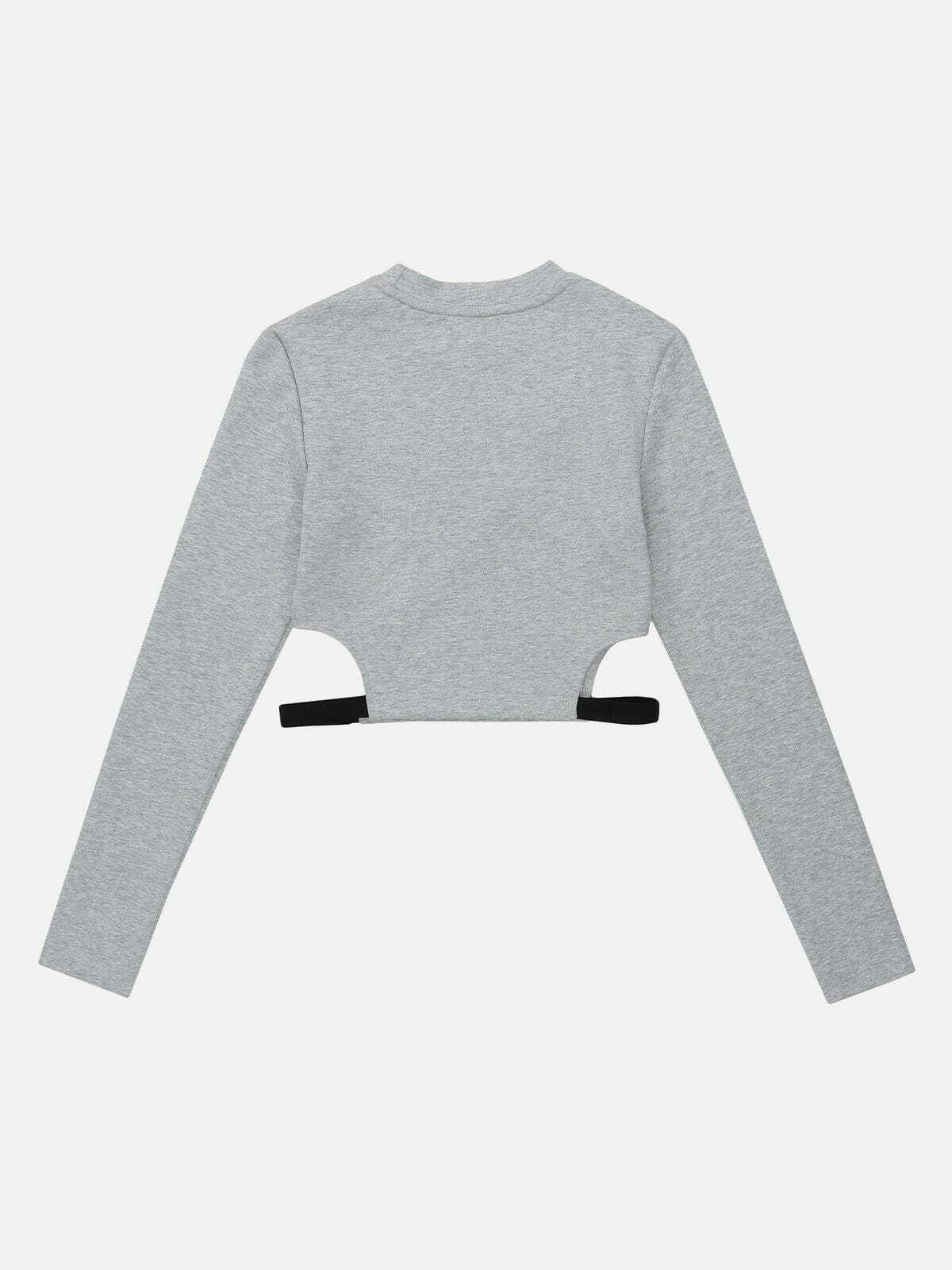 y2k webbing sweatshirt edgy & retro streetwear icon 6366
