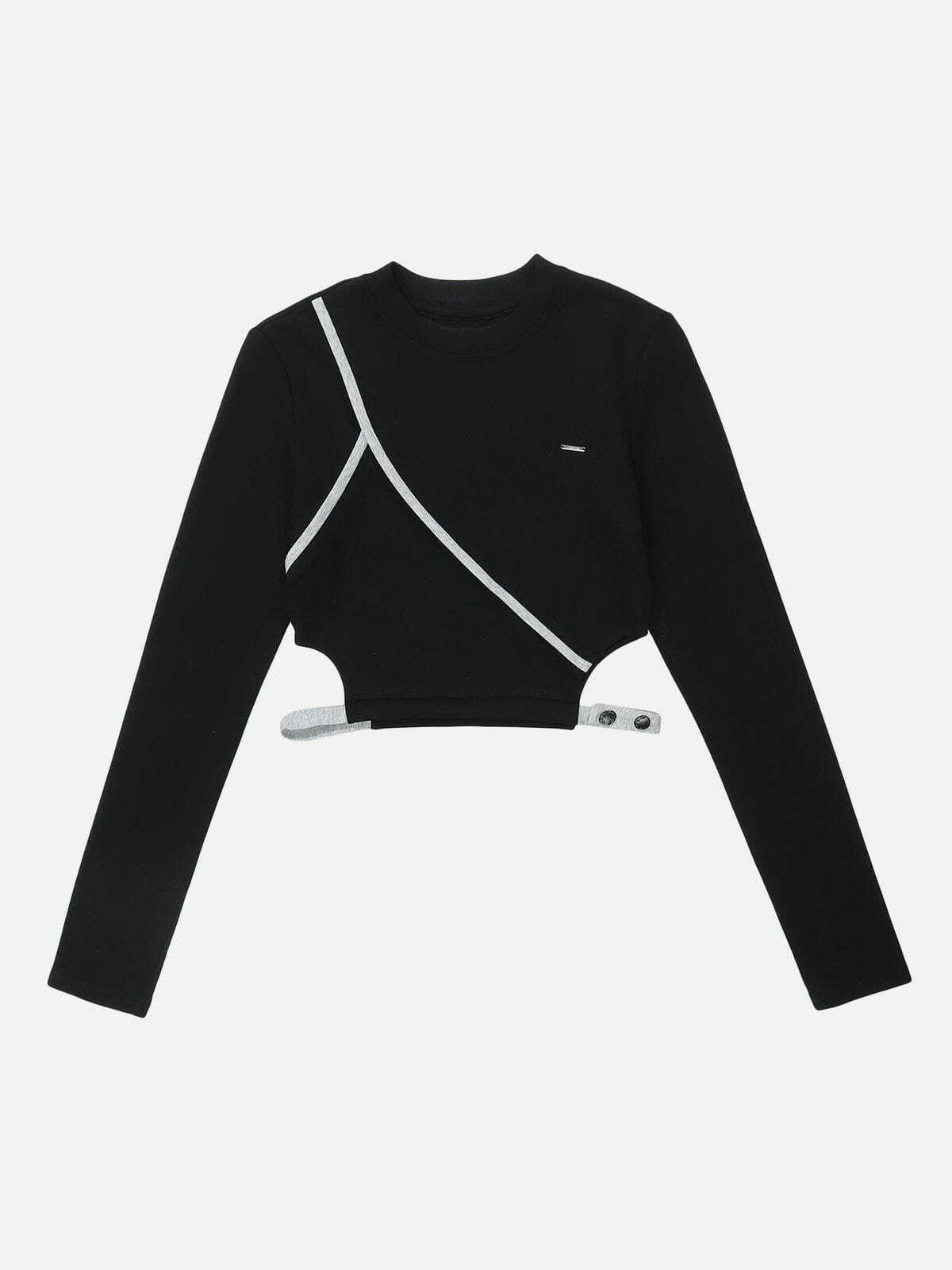 y2k webbing sweatshirt edgy & retro streetwear icon 7654