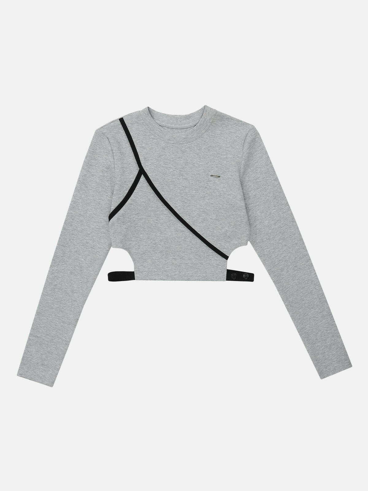 y2k webbing sweatshirt edgy & retro streetwear icon 7770