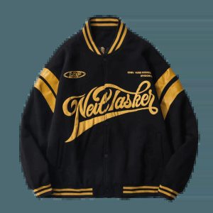 youthful baseball jacket edgy & dynamic streetwear 2501