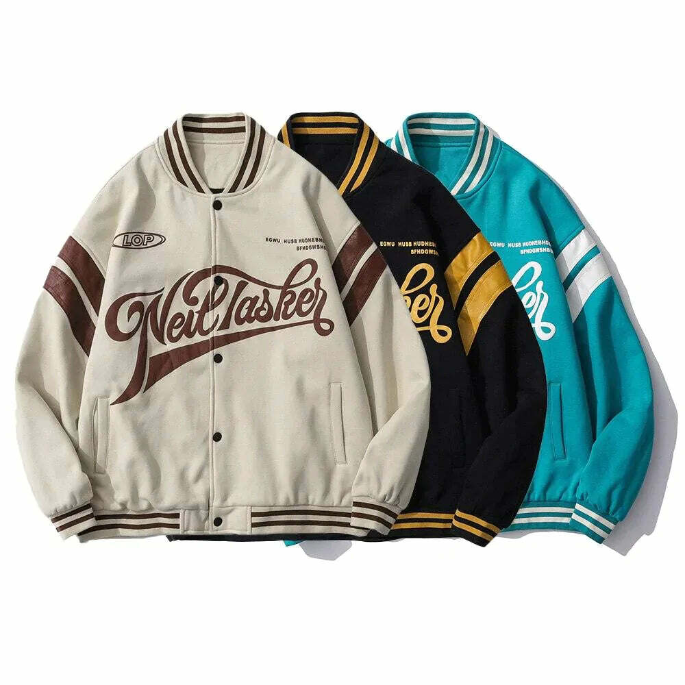 youthful baseball jacket edgy & dynamic streetwear 7573