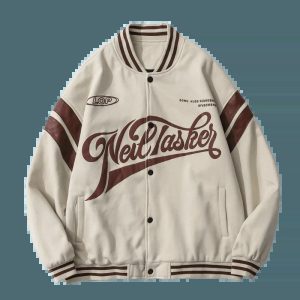 youthful baseball jacket edgy & dynamic streetwear 8145