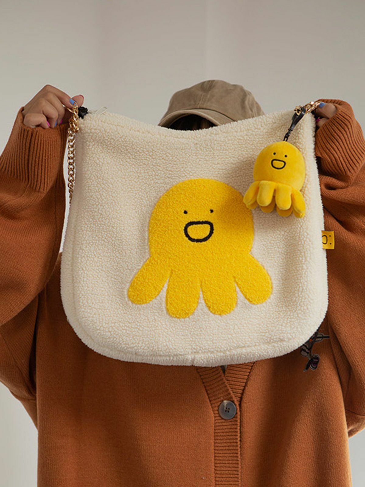 youthful plush octopus bag cute and quirky y2k crossbody 2574