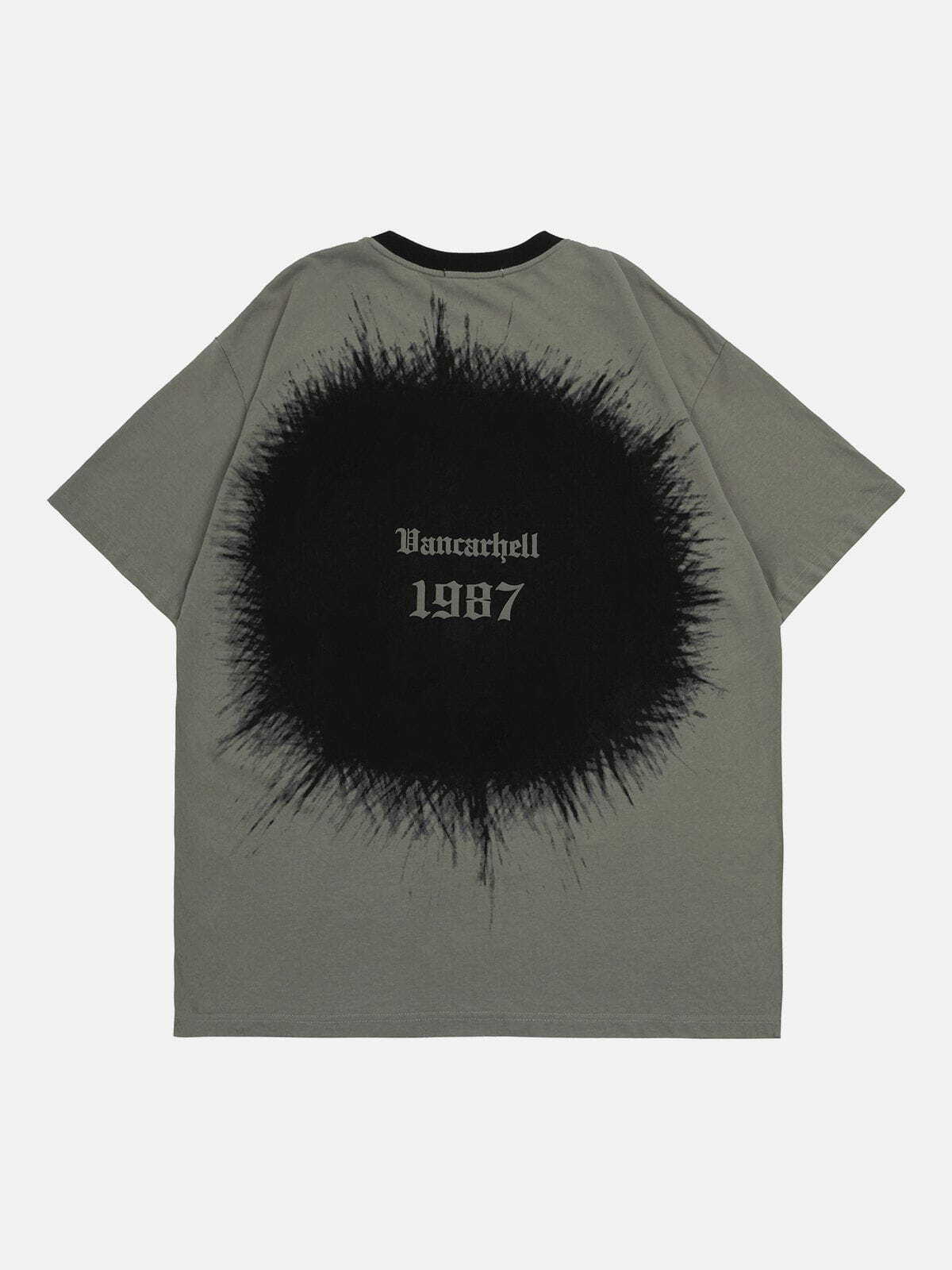 youthful retro print tee edgy  vibrant streetwear shirt 3530