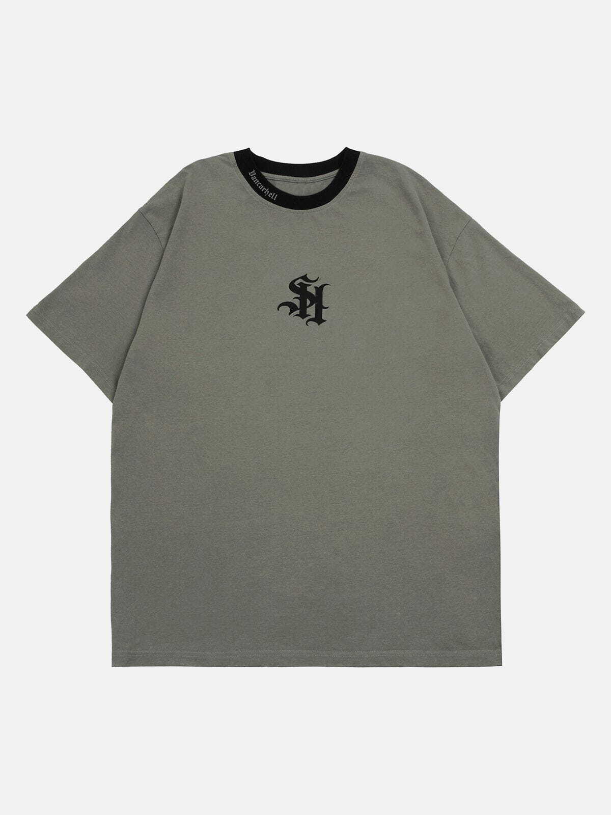 youthful retro print tee edgy  vibrant streetwear shirt 6153