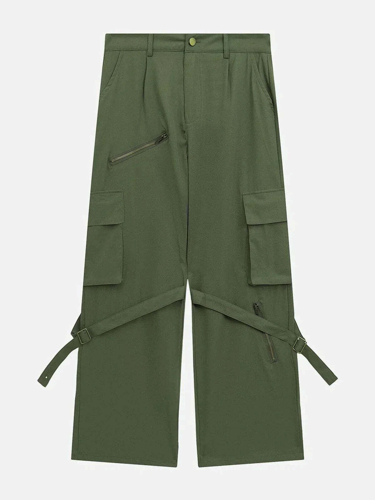zipup cargo pants edgy streetwear essential 2494