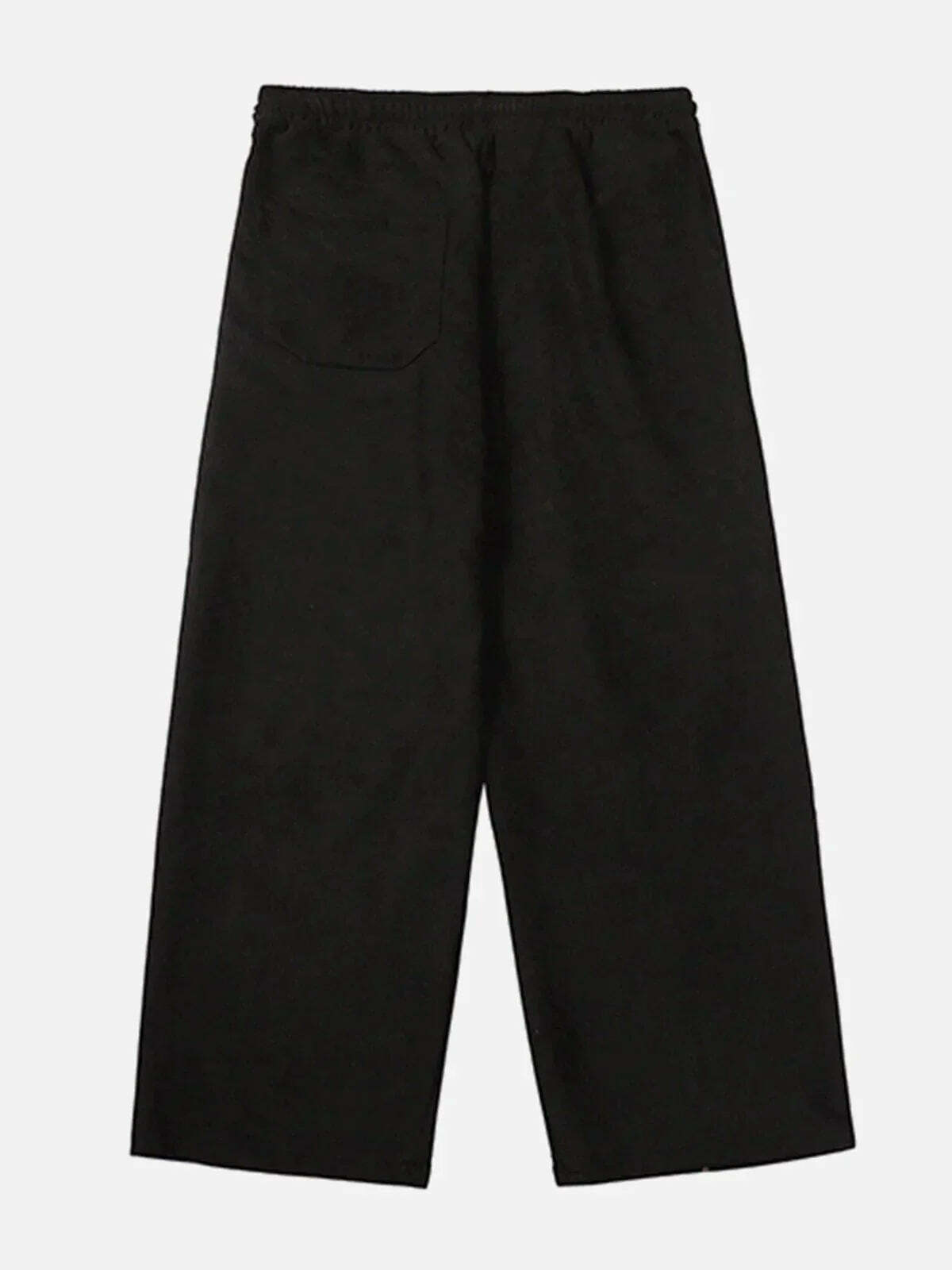zipup suede cargo pants edgy streetwear essential 6493